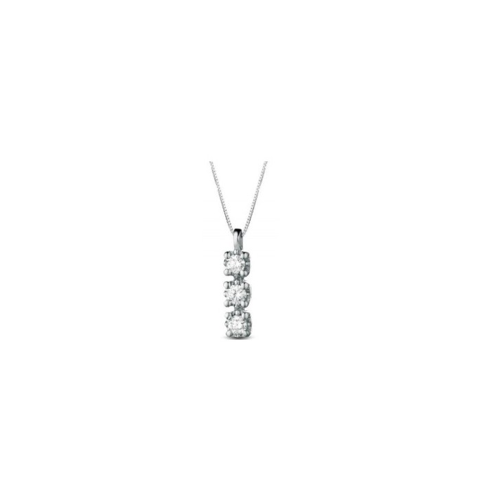 Crusado necklace with diamond pendant