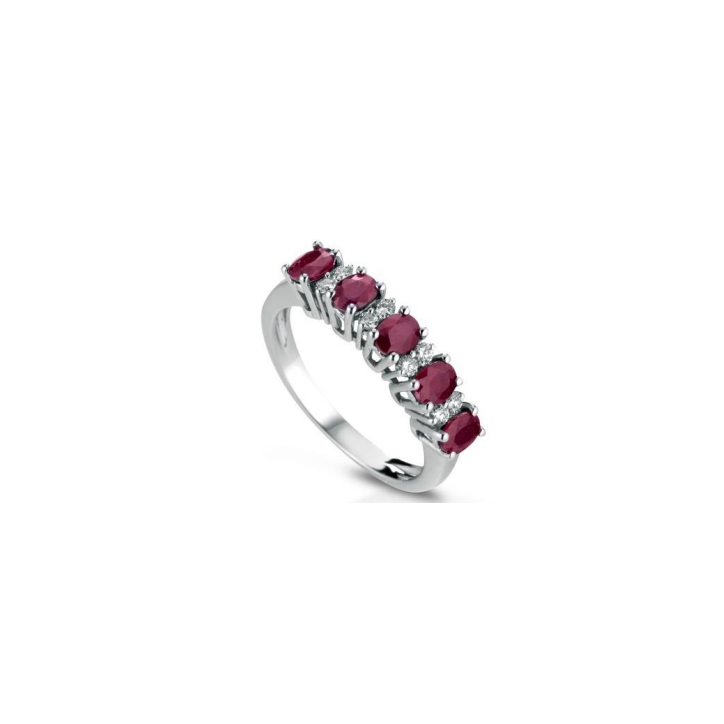 Crusado ring with rubies and diamonds Maratea collection