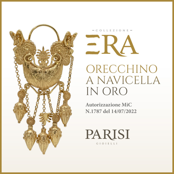 EARRING - GOLDS OF MAGNA GREECE - 18kt Gold with rubies